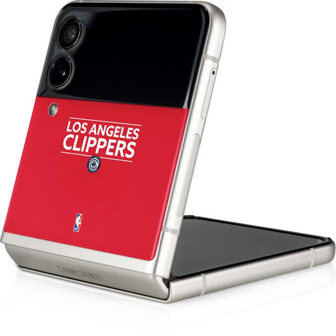 NBA Los Angeles Clippers Standard Red Galaxy Z Flip3 5G Skin